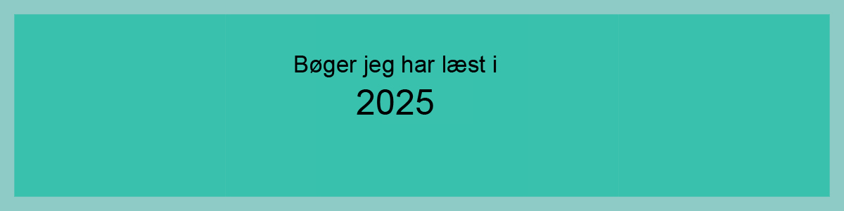 Bøger læst i 2025
